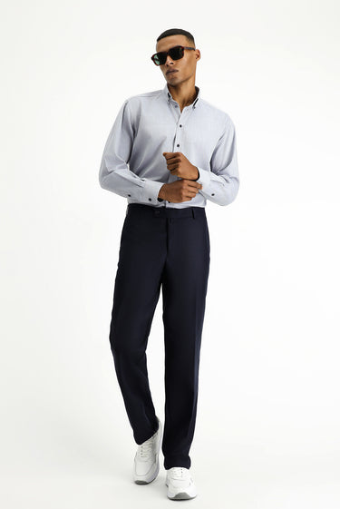  Siyah Lacivert Regular Fit Klasik Kumaş Pantolon