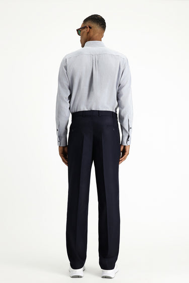  Siyah Lacivert Slim Fit Dar Kesim Klasik Kumaş Pantolon
