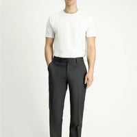 Orta Füme 4 Drop Relaxed Fit Rahat Kesim Klasik Kumaş Pantolon