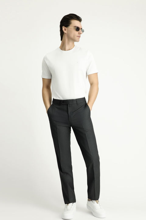 Orta Füme 4 Drop Relaxed Fit Rahat Kesim Klasik Kumaş Pantolon