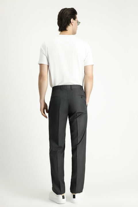Orta Füme 4 Drop Relaxed Fit Rahat Kesim Klasik Kumaş Pantolon