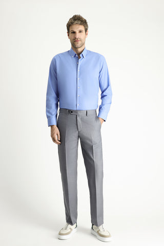  Açık Füme Slim Fit Dar Kesim Klasik Kumaş Pantolon