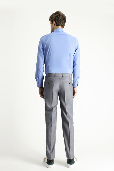 Açık Füme 7 Drop Slim Fit Dar Kesim Klasik Kumaş Pantolon