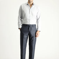 Koyu Füme Slim Fit Dar Kesim Klasik Kumaş Pantolon