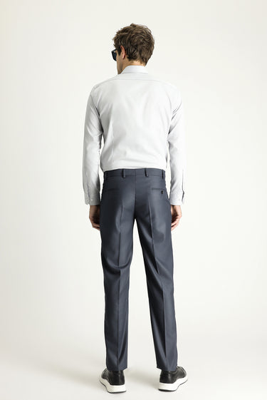 Koyu Füme Slim Fit Dar Kesim Klasik Kumaş Pantolon
