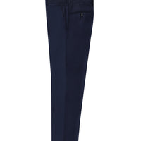 Orta Lacivert Slim Fit Dar Kesim Klasik Kumaş Pantolon