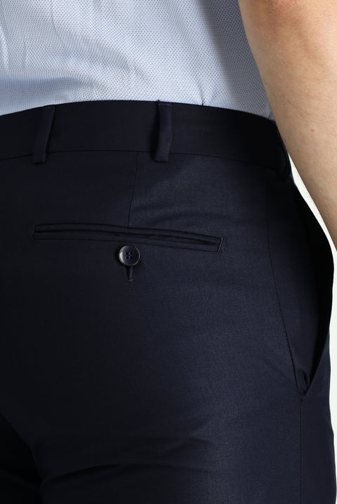 Koyu Lacivert 6 Drop Regular Fit Standart Kesim Klasik Kumaş Pantolon