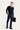 Koyu Lacivert Slim Fit Dar Kesim Klasik Kumaş Pantolon