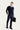 Koyu Lacivert Slim Fit Dar Kesim Klasik Kumaş Pantolon