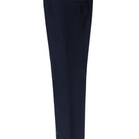 Black Navy 4 Drop Relaxed Fit Classic Fabric Trousers