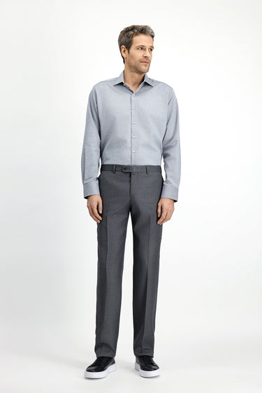  Orta Füme Regular Fit Klasik Kumaş Pantolon