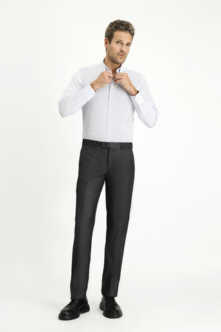  Orta Antrasit 6 Drop Regular Fit Standart Kesim Klasik Kumaş Pantolon