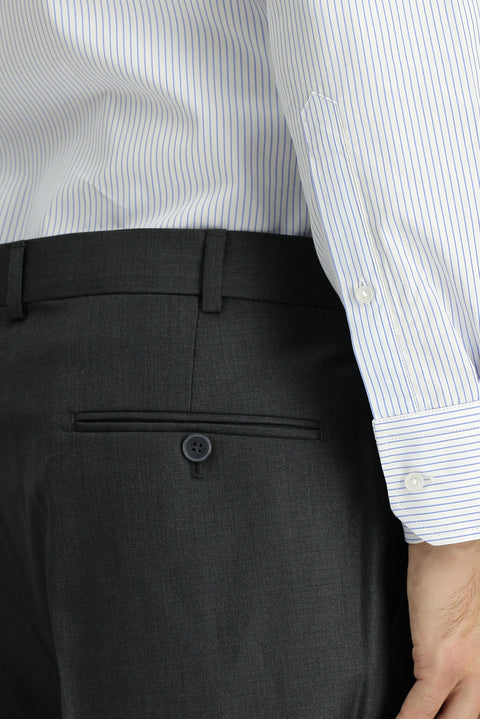 Orta Antrasit 6 Drop Regular Fit Standart Kesim Klasik Kumaş Pantolon