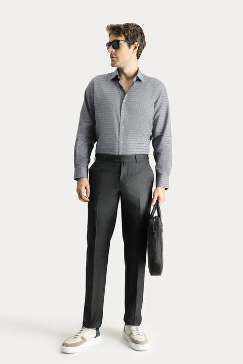 Orta Antrasit 7 Drop Slim Fit Dar Kesim Klasik Kumaş Pantolon