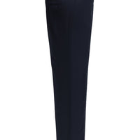 Dark Navy 4 Drop Relaxed Fit Classic Fabric Trousers