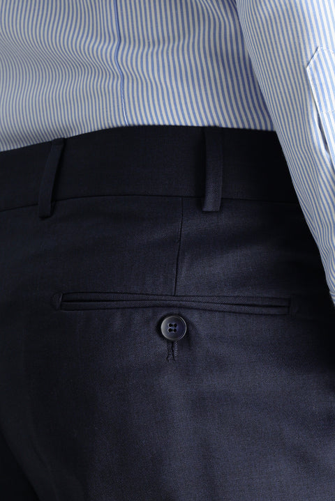 Koyu Lacivert 6 Drop Regular Fit Standart Kesim Klasik Kumaş Pantolon