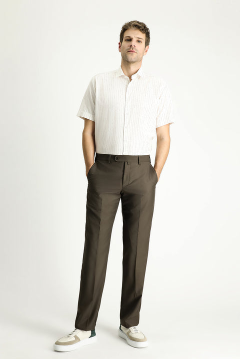 Açık Kahve  6 Drop Regular Fit Standart Kesim Klasik Kumaş Pantolon