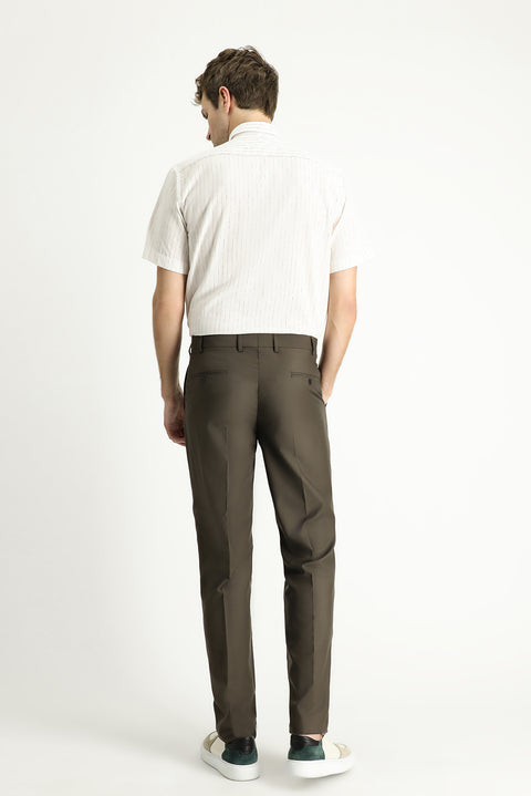 Açık Kahve  6 Drop Regular Fit Standart Kesim Klasik Kumaş Pantolon