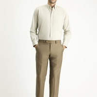 Koyu Vizon Regular Fit Klasik Kumaş Pantolon