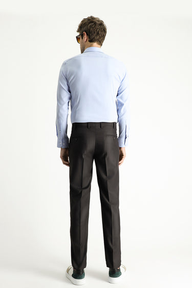  Koyu Kahve Slim Fit Dar Kesim Klasik Kumaş Pantolon