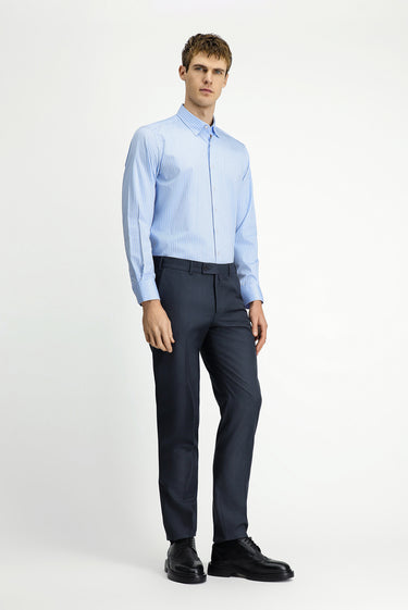 Koyu Füme Relaxed Fit Rahat Kesim Klasik Kumaş Pantolon