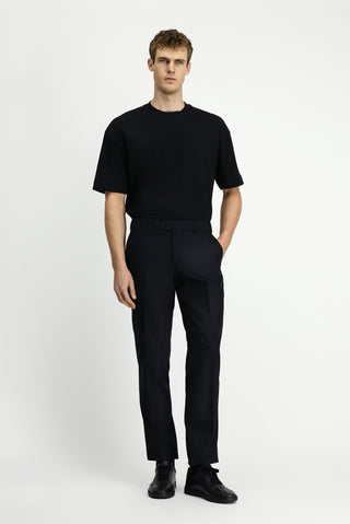  Siyah 4 Drop Relaxed Fit Rahat Kesim Klasik Pantolon