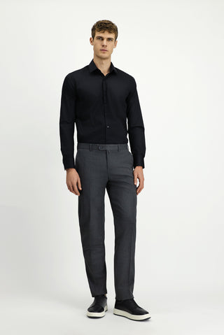  Orta Füme Regular Fit Klasik Kumaş Pantolon