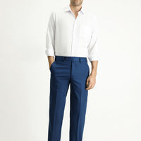 Koyu Petrol 7 Drop Slim Fit Dar Kesim Likralı Klasik Kumaş Pantolon