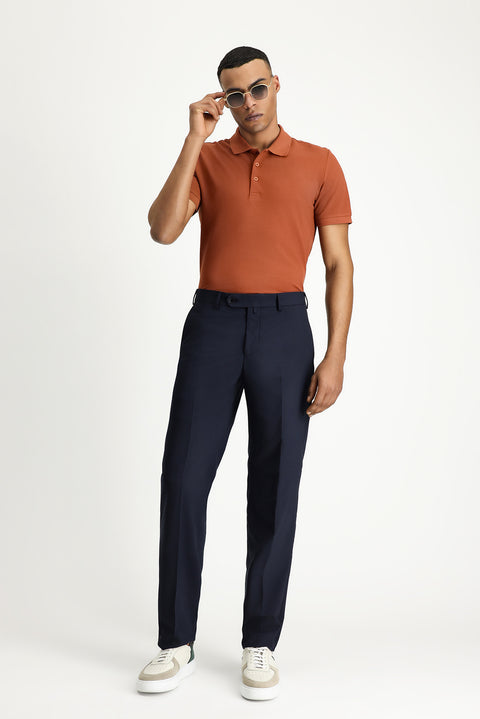 Koyu Lacivert 6 Drop Regular Fit Standart Kesim Klasik Kumaş Pantolon