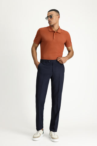  Koyu Lacivert 6 Drop Regular Fit Standart Kesim Klasik Kumaş Pantolon