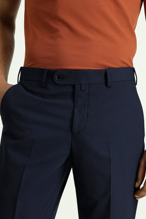 Koyu Lacivert 6 Drop Regular Fit Standart Kesim Klasik Kumaş Pantolon