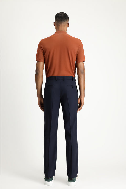 Koyu Lacivert 6 Drop Regular Fit Standart Kesim Klasik Kumaş Pantolon