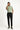 Siyah Super Slim Fit Ekstra Dar Kesim Beli Lastikli İpli Gofre Likralı Klasik Kumaş Pantolon