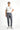 Koyu Füme Super Slim Fit Ekstra Dar Kesim Beli Lastikli İpli Gofre Likralı Klasik Kumaş Pantolon