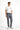 Koyu Füme Super Slim Fit Ekstra Dar Kesim Beli Lastikli İpli Gofre Likralı Klasik Kumaş Pantolon