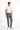 Koyu Füme Super Slim Fit Ekstra Dar Kesim Beli Lastikli İpli Gofre Likralı Klasik Kumaş Pantolon