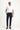 Koyu Lacivert Super Slim Fit Ekstra Dar Kesim Beli Lastikli İpli Gofre Likralı Klasik Kumaş Pantolon