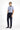 Siyah Lacivert Super Slim Fit Ekstra Dar Kesim Beli Lastikli İpli Gofre Likralı Klasik Kumaş Pantolon