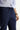 Lacivert Super Slim Fit Ekstra Dar Kesim Beli Lastikli İpli Gofre Likralı Klasik Kumaş Pantolon