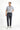 Koyu Antrasit Super Slim Fit Ekstra Dar Kesim Beli Lastikli İpli Gofre Likralı Klasik Kumaş Pantolon