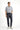 Koyu Antrasit Super Slim Fit Ekstra Dar Kesim Beli Lastikli İpli Gofre Likralı Klasik Kumaş Pantolon
