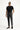 Orta Antrasit Super Slim Fit Ekstra Dar Kesim Beli Lastikli İpli Gofre Likralı Klasik Kumaş Pantolon