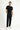 Siyah Super Slim Fit Ekstra Dar Kesim Likralı Klasik Kumaş Pantolon