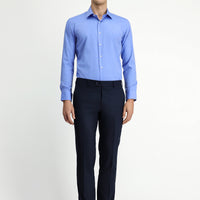 Koyu Lacivert Slim Fit Dar Kesim Klasik Kumaş Pantolon