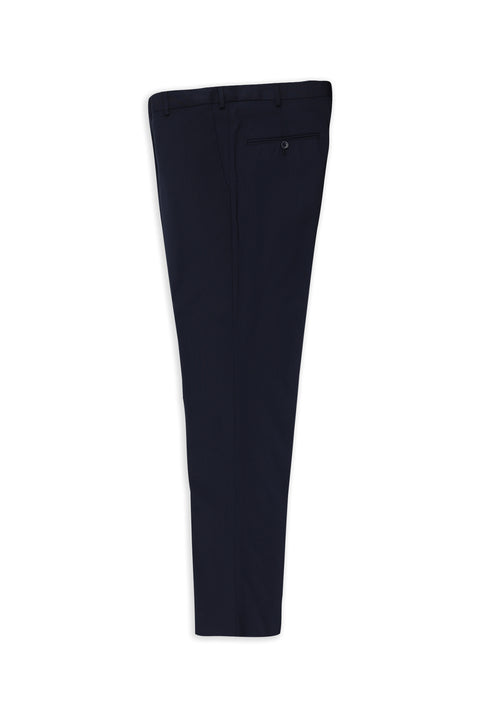 Açık Lacivert 4 Drop Relaxed Fit Rahat Kesim Likralı Klasik Kumaş Pantolon