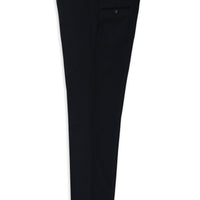 Koyu Lacivert 4 Drop Relaxed Fit Rahat Kesim Likralı Klasik Kumaş Pantolon