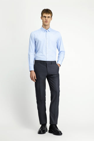  Açık Füme Slim Fit Dar Kesim Likralı Klasik Kumaş Pantolon