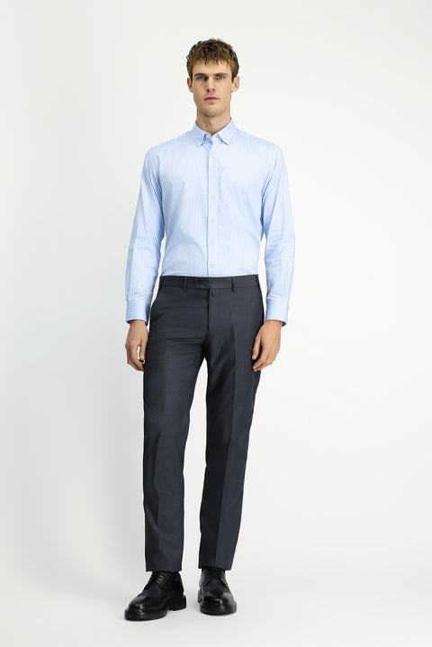 Açık Füme 7 Drop Slim Fit Dar Kesim Likralı Klasik Kumaş Pantolon