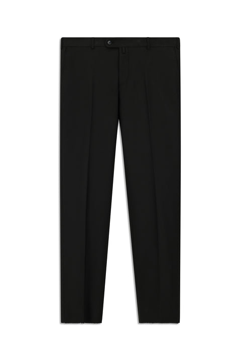 Siyah 7 Drop Super Slim Fit Eksra Dar Kesim Klasik Kumaş Pantolon