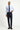 Koyu Lacivert Slim Fit Dar Kesim Klasik Kumaş Pantolon
